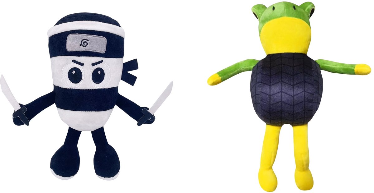 Happy Trendz® Set van 2 – Boneca Ambalabu + Cappuccino Assassino | Italian Brainrot Pluche (25–30 cm) | Italian Brainrot (Varianten) - Meme